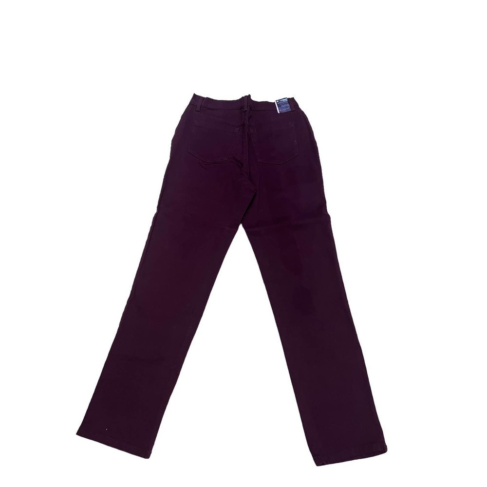 NWT Gloria Vanderbilt Amanda Burgandy  High Rise slimming Jean‎ sz 10